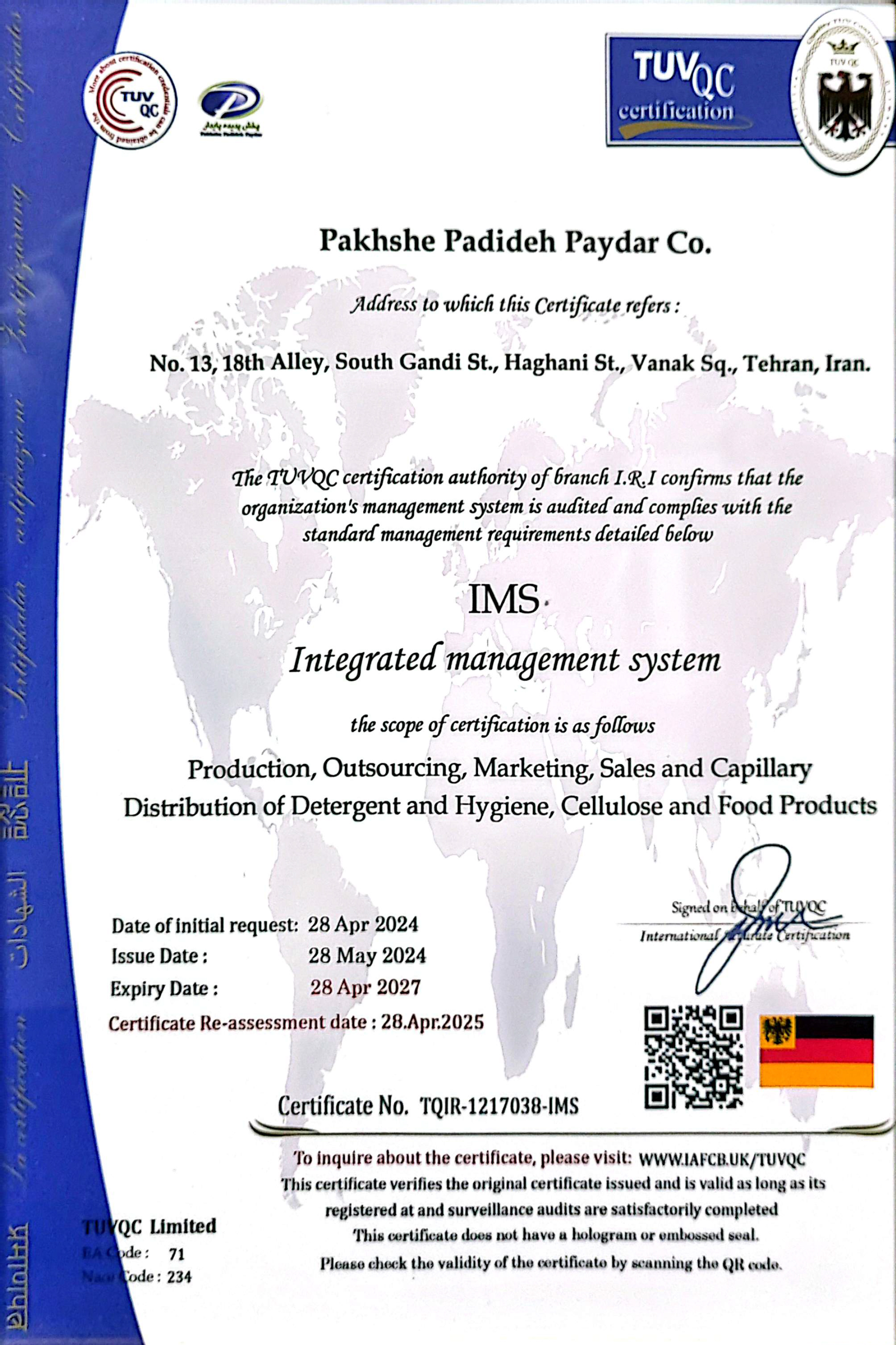 IMS – Integrated Management System